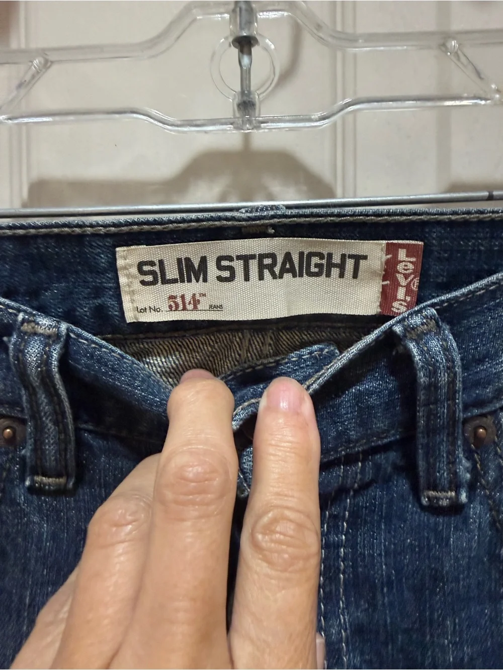 Levi's 514s Slim Straight Jeans in Indigo Blue 31x32